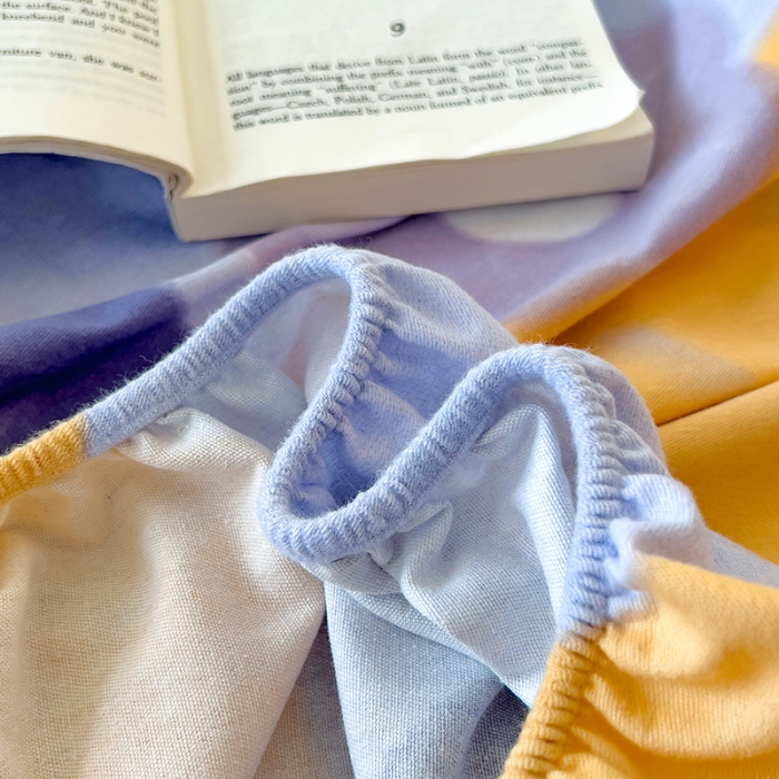 91家纺网 家纺一手货源 找家纺 芃成 2022新款全棉磨毛单床笠 花花物语