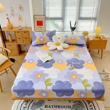 芃成 2022新款全棉磨毛单床笠 花花物语