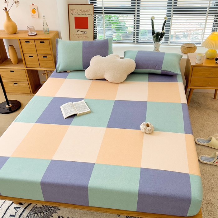 91家纺网 家纺一手货源 找家纺 芃成 2022新款全棉磨毛单床笠 极简主义