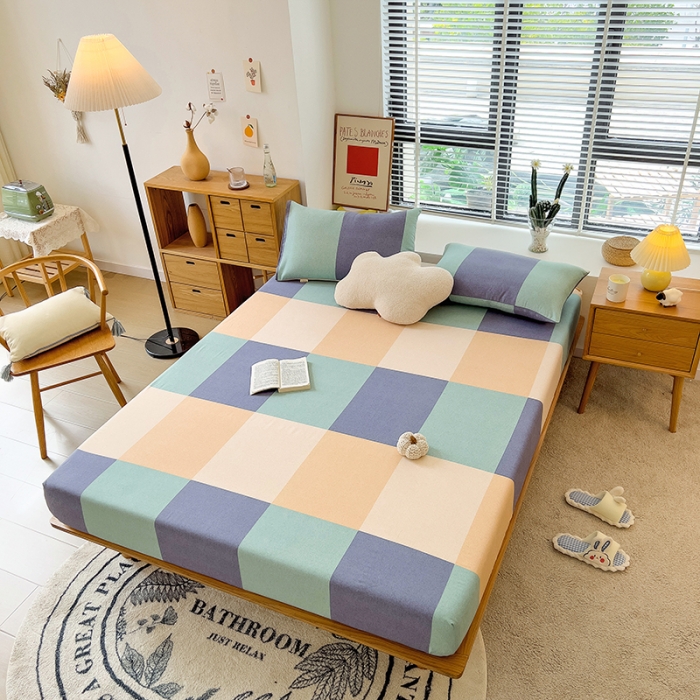 91家纺网 家纺一手货源 找家纺 芃成 2022新款全棉磨毛单床笠 极简主义