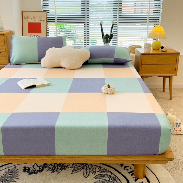 91家纺网 家纺一手货源 找家纺 芃成 2022新款全棉磨毛单床笠 极简主义