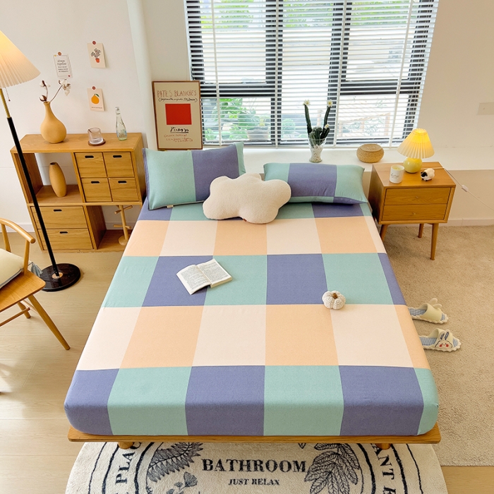 91家纺网 家纺一手货源 找家纺 芃成 2022新款全棉磨毛单床笠 极简主义