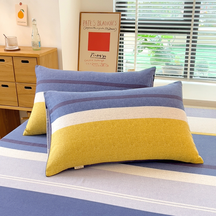 91家纺网 家纺一手货源 找家纺 芃成 2022新款全棉磨毛单床笠 简约风尚