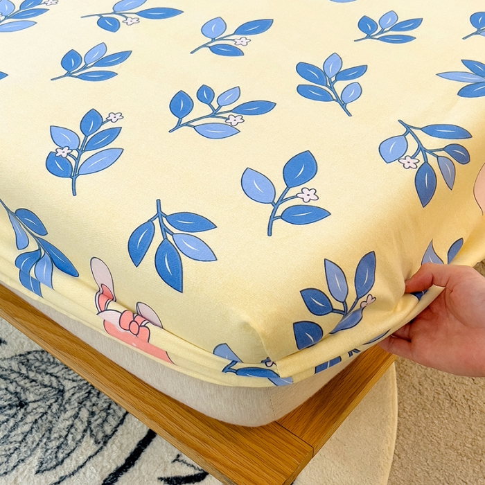 91家纺网 家纺一手货源 找家纺 芃成 2022新款全棉磨毛单床笠 快乐时光