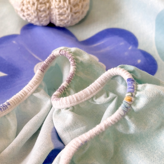 91家纺网 家纺一手货源 找家纺 芃成 2022新款全棉磨毛单床笠 流星花园 紫