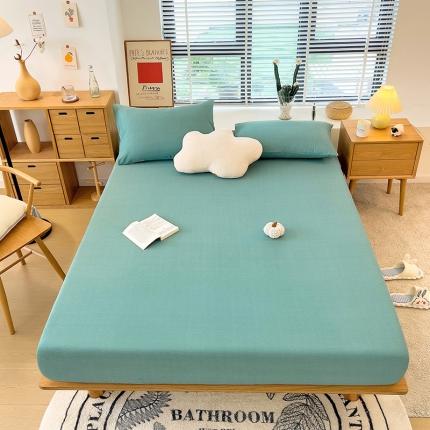 芃成 2022新款全棉磨毛单床笠 浅绿