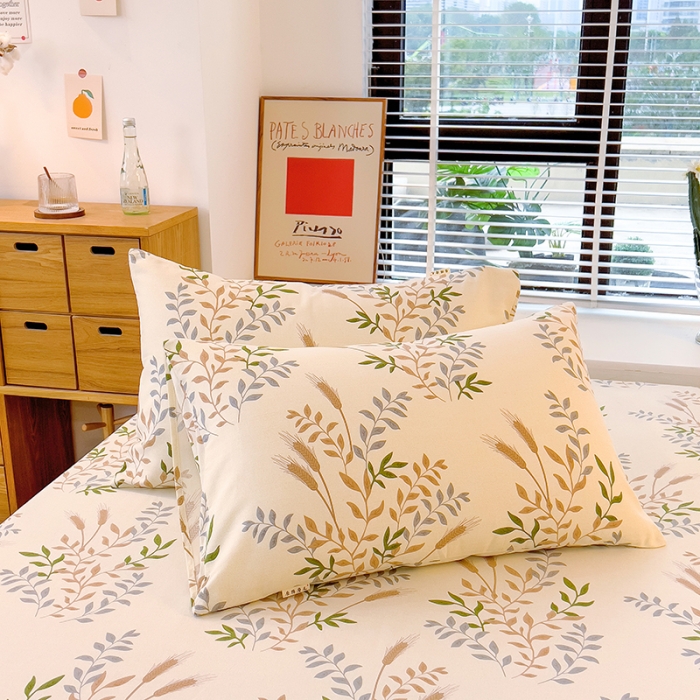 91家纺网 家纺一手货源 找家纺 芃成 2022新款全棉磨毛单床笠 如梦花季