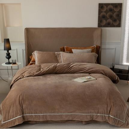 91家纺网 家纺一手货源 找家纺 加厚保暖冬季四件套单件床单被套床笠珊瑚绒牛奶绒冬被法兰绒1