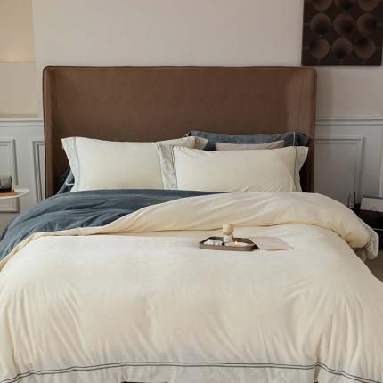 91家纺网 家纺一手货源 找家纺 加厚保暖冬季四件套单件床单被套床笠珊瑚绒牛奶绒冬被法兰绒1