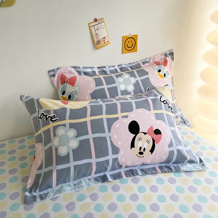 91家纺网 家纺一手货源 找家纺 小芽 迪士尼植物羊绒四件套 米妮与黛西