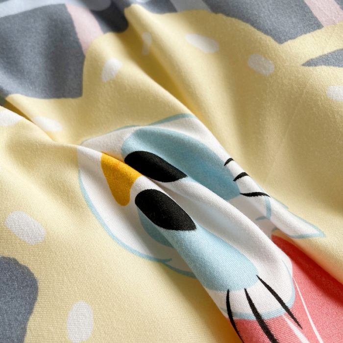 91家纺网 家纺一手货源 找家纺 小芽 迪士尼植物羊绒四件套 米妮与黛西