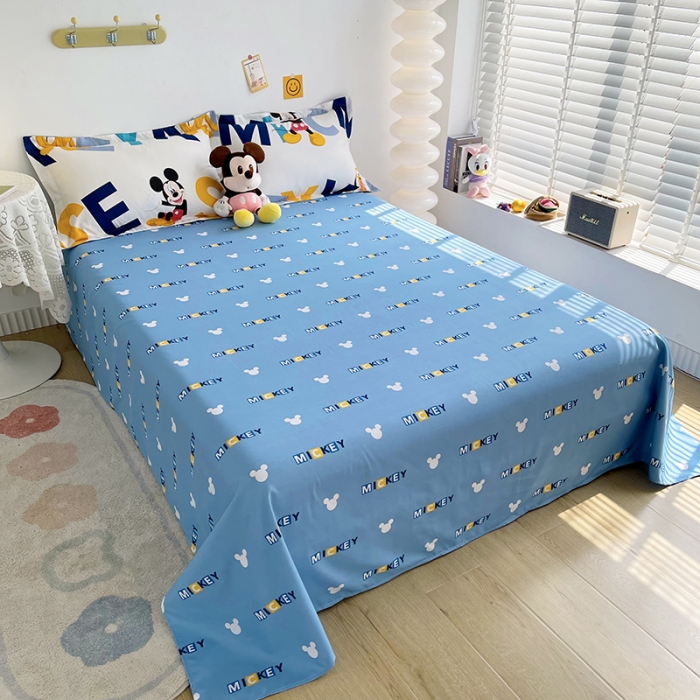 91家纺网 家纺一手货源 找家纺 小芽 迪士尼植物羊绒四件套 字母米奇