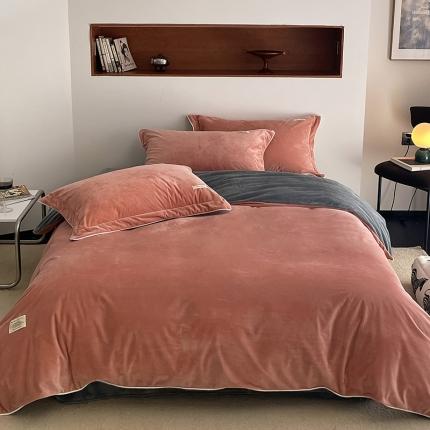 91家纺网 家纺一手货源 找家纺 加厚保暖冬季四件套单件床单被套床笠珊瑚绒牛奶绒冬被法兰绒1