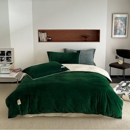 91家纺网 家纺一手货源 找家纺 加厚保暖冬季四件套单件床单被套床笠珊瑚绒牛奶绒冬被法兰绒1