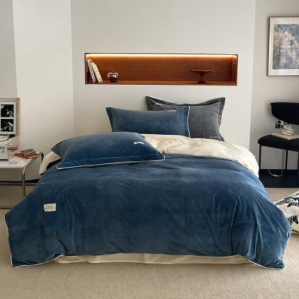 91家纺网 家纺一手货源 找家纺 加厚保暖冬季四件套单件床单被套床笠珊瑚绒牛奶绒冬被法兰绒1