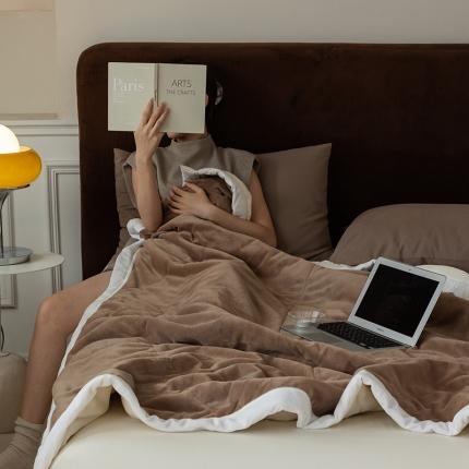 91家纺网 家纺一手货源 找家纺 2022新款加厚双层双面牛奶绒毛毯珊瑚绒毯盖毯法兰绒毯子1