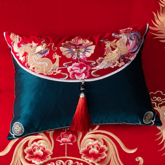 91家纺网 家纺一手货源 找家纺 （总）用心 2022新款精梳棉高端刺绣婚庆四件套多件套