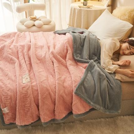 91家纺网 家纺一手货源 找家纺 （总）21度C 2023新款塔复绒+贝贝绒双层复合毯