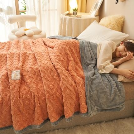 91家纺网 家纺一手货源 找家纺 （总）21度C 2023新款塔复绒+贝贝绒双层复合毯