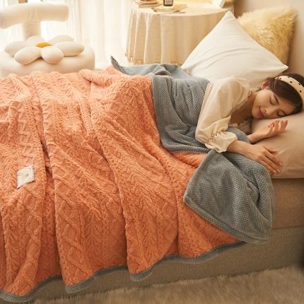 91家纺网 家纺一手货源 找家纺 （总）21度C 2023新款塔复绒+贝贝绒双层复合毯