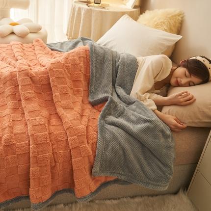 91家纺网 家纺一手货源 找家纺 （总）21度C 2023新款塔复绒+贝贝绒双层复合毯