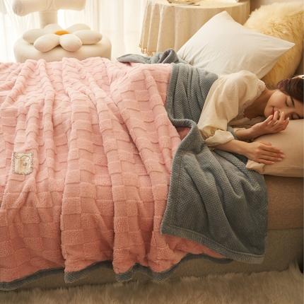 91家纺网 家纺一手货源 找家纺 （总）21度C 2023新款塔复绒+贝贝绒双层复合毯