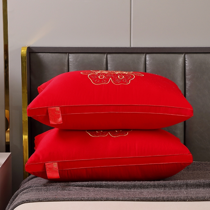 91家纺网 家纺一手货源 找家纺 糖果枕芯 2022新款婚庆枕头枕芯 喜结良缘