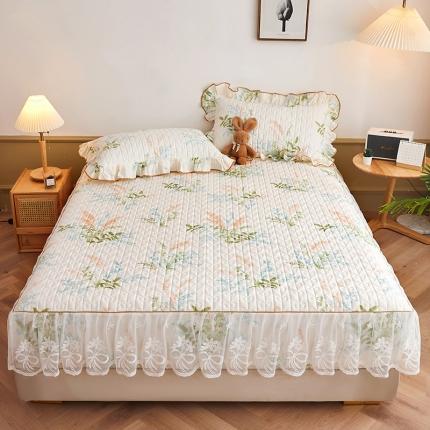 91家纺网 家纺一手货源 找家纺 （总）宜凡 2023新款四季款夹棉小清新床笠三件套