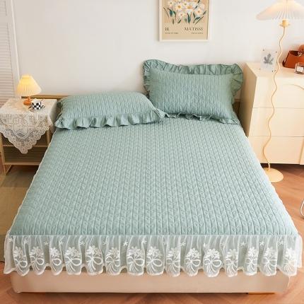 宜凡 2023新款四季款夹棉小清新床笠三件套 春禾集 意境兰