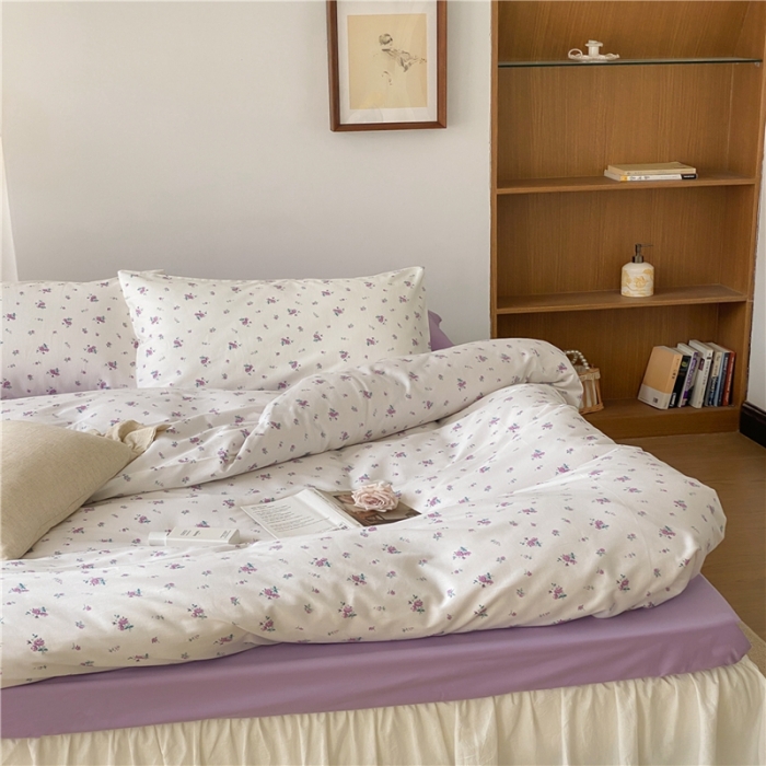 91家纺网 家纺一手货源 找家纺 棉眠 2022新款40支纯棉四件套复古花园 夏日恋情