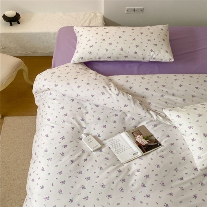 91家纺网 家纺一手货源 找家纺 棉眠 2022新款40支纯棉四件套复古花园 夏日恋情