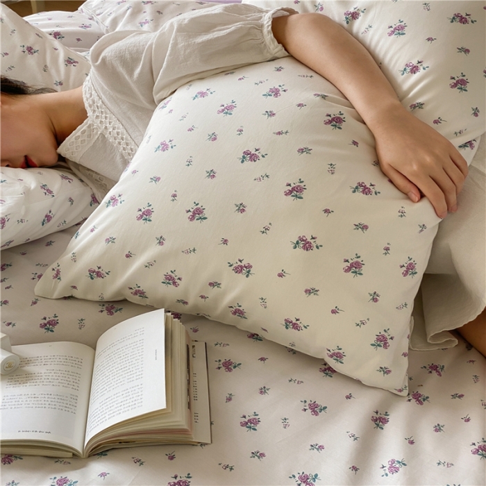 91家纺网 家纺一手货源 找家纺 棉眠 2022新款40支纯棉四件套复古花园 夏日恋情