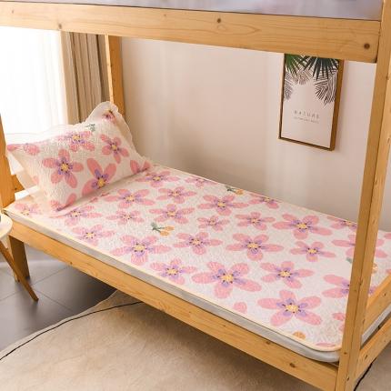 纽上 2023新款软床垫全棉床护垫席梦思保护垫床盖床单 卉雅粉