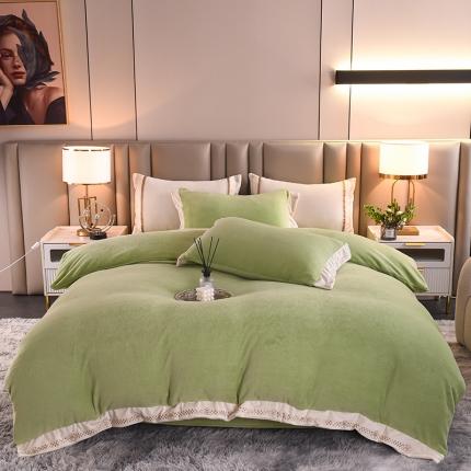 91家纺网 家纺一手货源 找家纺 （总）绒世界 2024新款牛奶绒香斐系列四件套