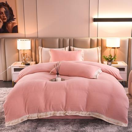 （总）绒世界 2024新款牛奶绒香斐系列四件套