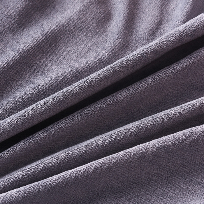 91家纺网 家纺一手货源 找家纺 绒世界 2024新款牛奶绒香斐系列四件套 气质灰