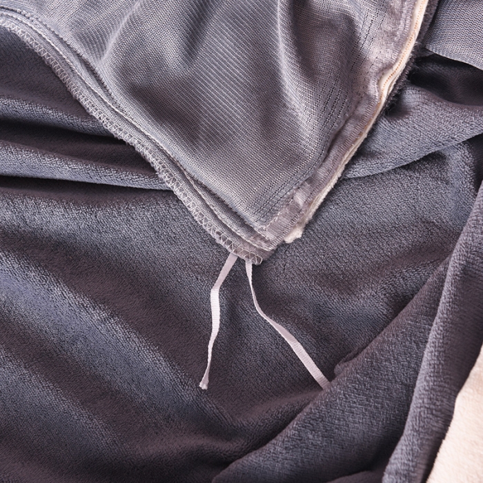 91家纺网 家纺一手货源 找家纺 绒世界 2024新款牛奶绒香斐系列四件套 气质灰