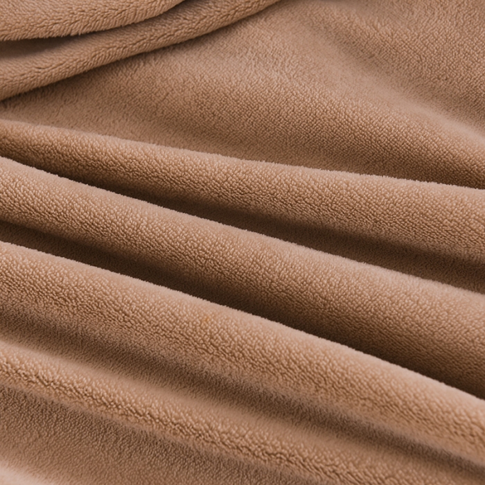 91家纺网 家纺一手货源 找家纺 绒世界 2024新款牛奶绒香斐系列四件套 香草咖