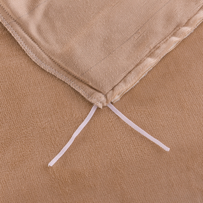 91家纺网 家纺一手货源 找家纺 绒世界 2024新款牛奶绒香斐系列四件套 香草咖