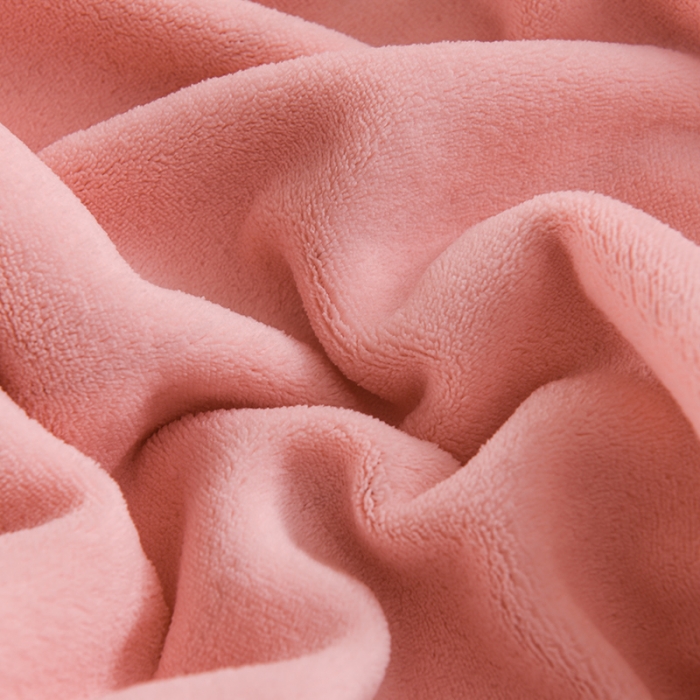 91家纺网 家纺一手货源 找家纺 绒世界 2024新款牛奶绒香斐系列四件套 樱花粉