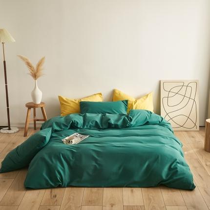 91家纺网 家纺一手货源 找家纺 （总）寝柔 2022秋冬新品纯色32*21纯色全棉磨毛单被套