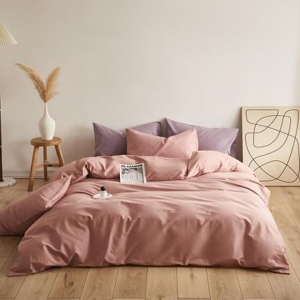 91家纺网 家纺一手货源 找家纺 （总）寝柔 2022秋冬新品纯色32*21纯色全棉磨毛单被套