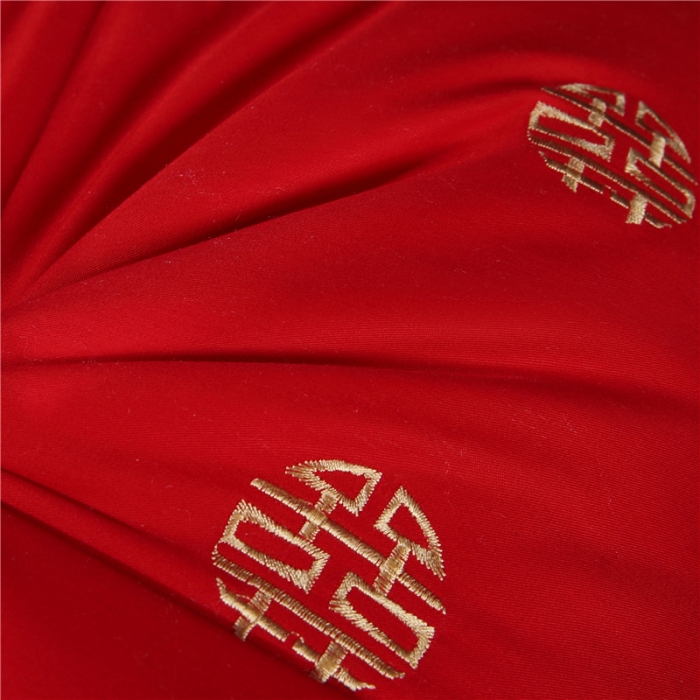 91家纺网 家纺一手货源 找家纺 总 天意美枕芯 2022新款全棉刺绣大红婚庆立体花式枕芯枕头