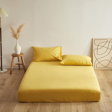 91家纺网 家纺一手货源 找家纺 总）寝柔 2022秋冬新品纯色32*21纯色全棉磨毛单品床笠