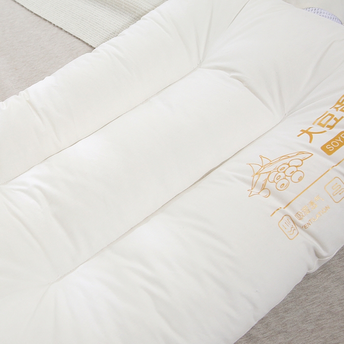 91家纺网 家纺一手货源 找家纺 天意美枕芯 2022新款生态棉大豆纤维枕头枕芯 大豆分区枕