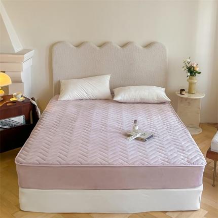 91家纺网 家纺一手货源 找家纺 (总) 三味舒屋 2024新款230g牛奶绒夹棉床笠