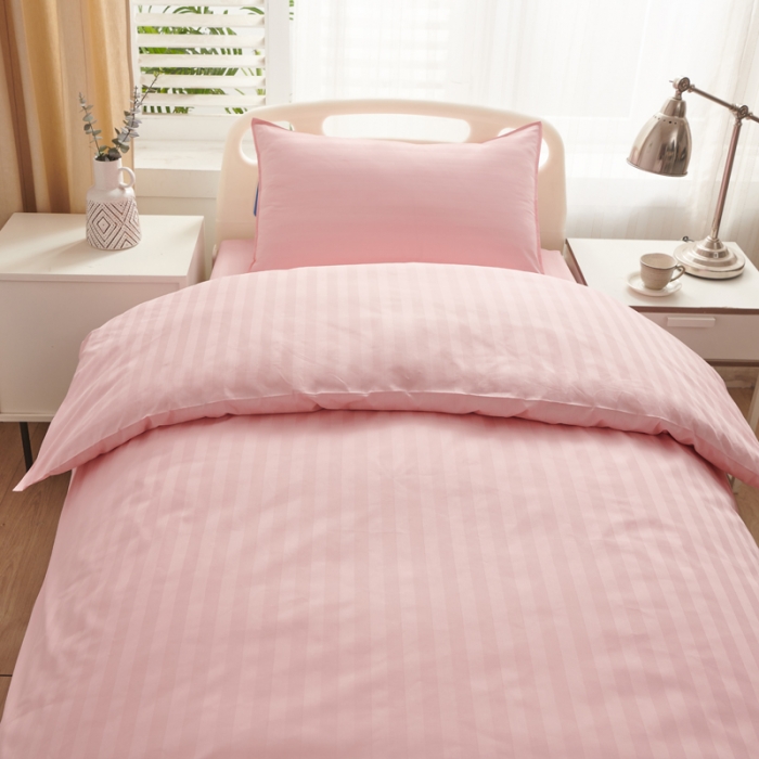 91家纺网 家纺一手货源 找家纺 （总）啊雅 2025耐氯漂涤棉医护床上用品医院三件套