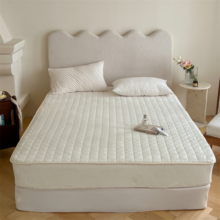 91家纺网 家纺一手货源 找家纺 (总) 三味舒屋 2024新款230g牛奶绒夹棉床笠