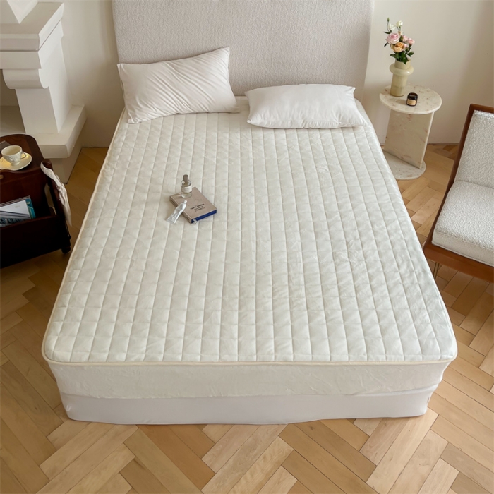 91家纺网 家纺一手货源 找家纺 (总) 三味舒屋 2024新款230g牛奶绒夹棉床笠