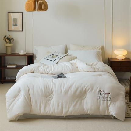 91家纺网 家纺一手货源 找家纺 （总）北欧良品 A类55%原棉提花大豆被全棉大豆被